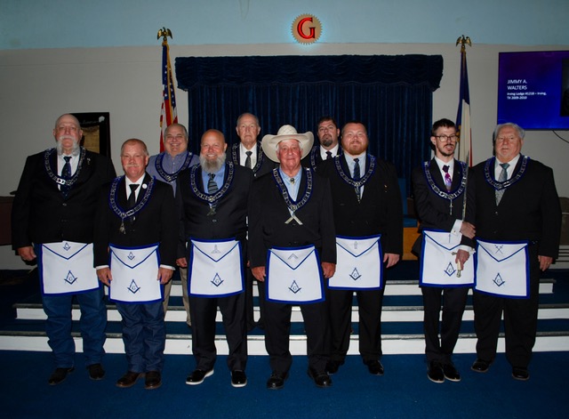 2026 Officers of Irving Masonic Lodge #1218